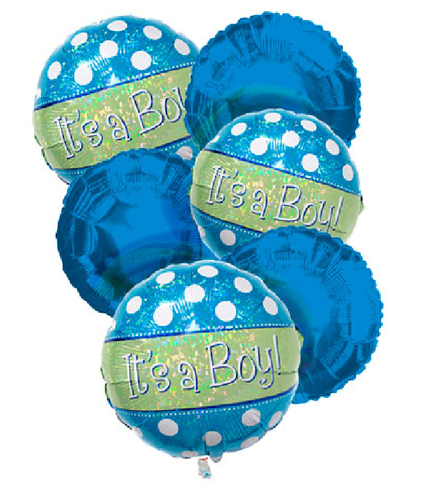 "It's a Boy" Balloon Bouquet (6)