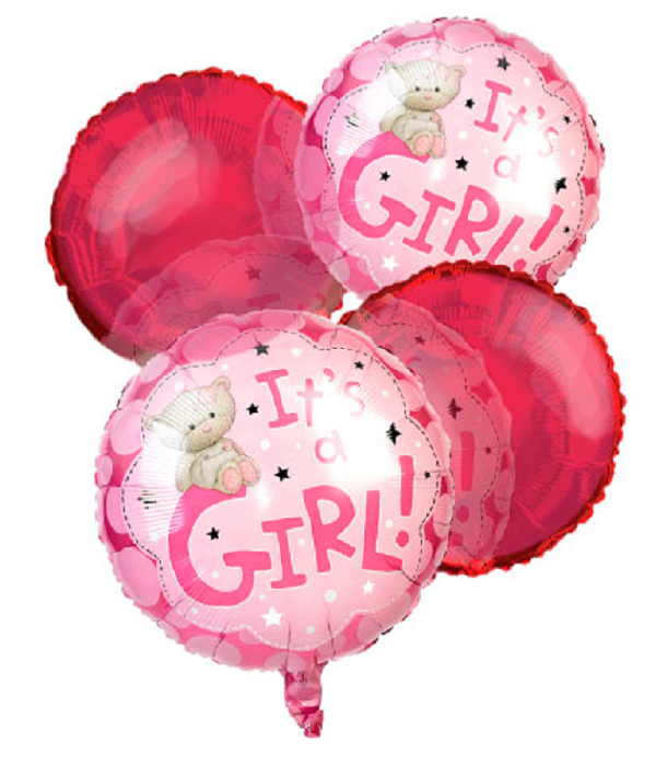 "It's a Girl" Balloon Bouquet (4)